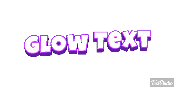 Glow Text Text effect