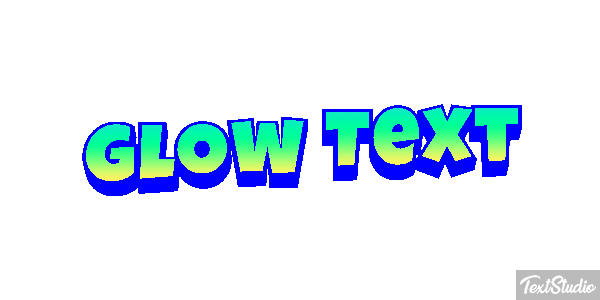 Glow Text Text effect