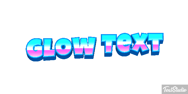 Glow Text Text effect