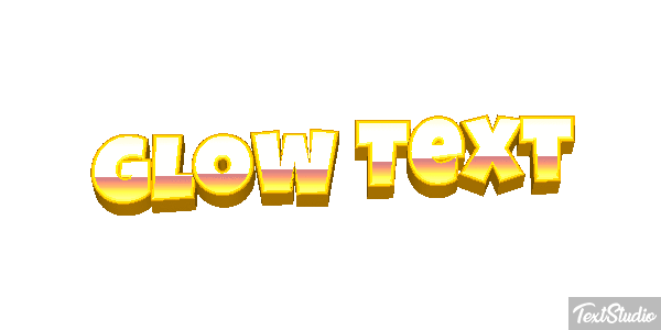Glow Text Text effect