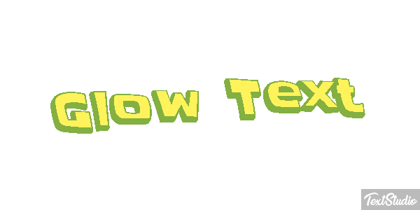 Glow Text Text effect