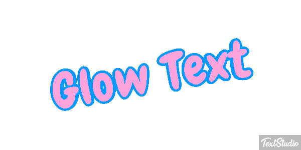 Glow Text Text effect