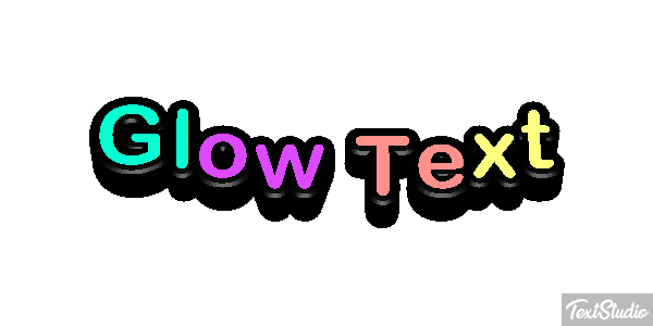 Glow Text Text effect