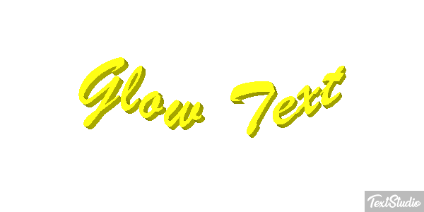 Glow Text Text effect
