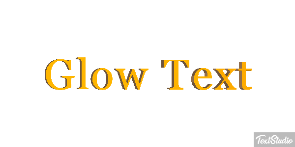 Glow Text Text effect