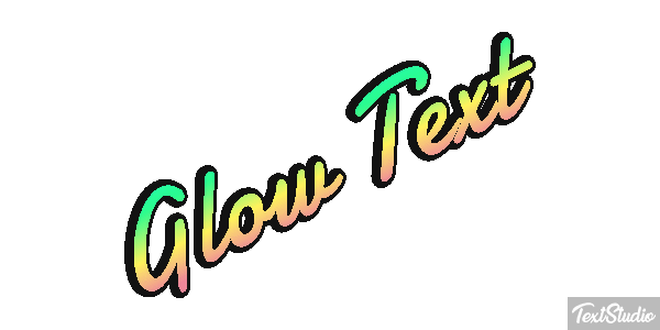 Glow Text Text effect