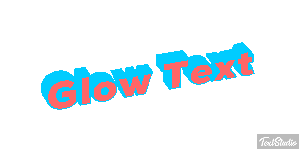 Glow Text Text effect