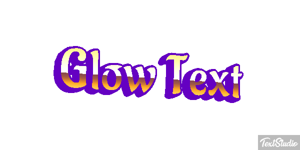 Glow Text Text effect