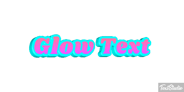 Glow Text Text effect