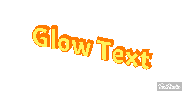 Glow Text Text effect