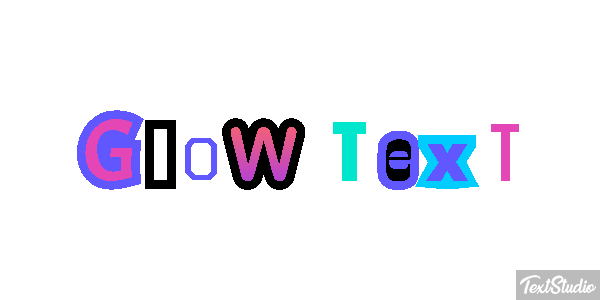Glow Text Text effect