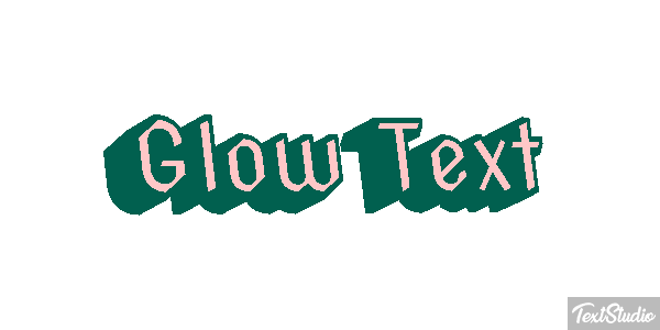 Glow Text Text effect