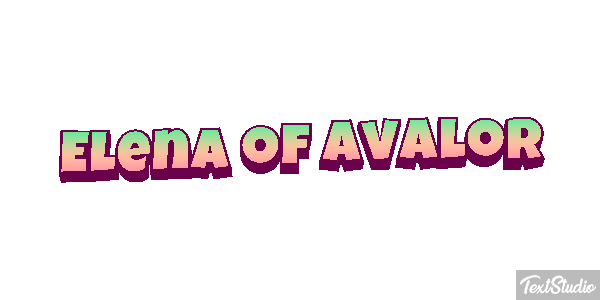 Elena of Avalor Efecto de texto