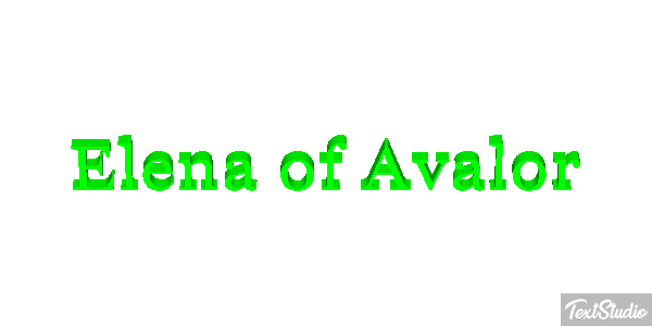 Elena of Avalor Efecto de texto