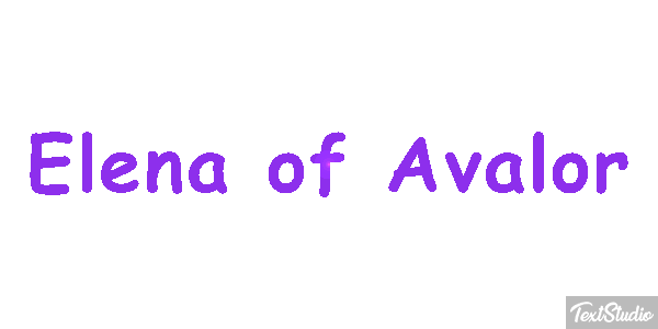 Elena of Avalor Efecto de texto