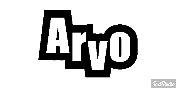 Arvo Text effect