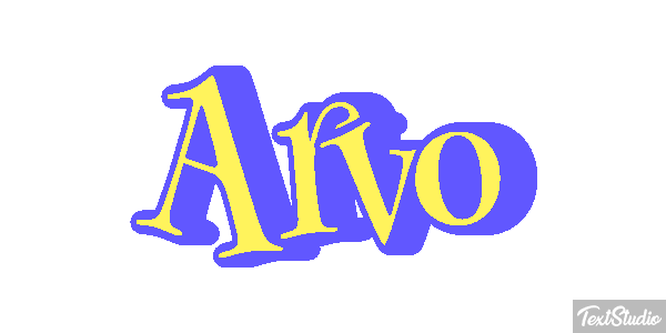 Arvo Text effect