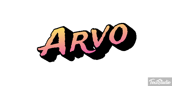 Arvo Text effect
