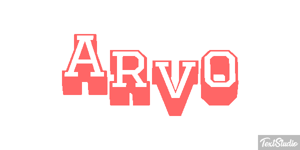 Arvo Text effect
