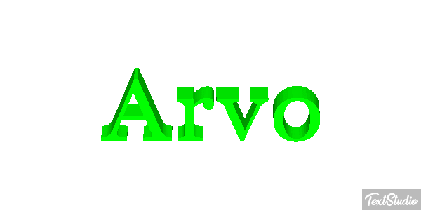 Arvo Text effect
