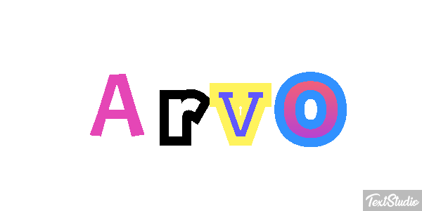 Arvo Text effect