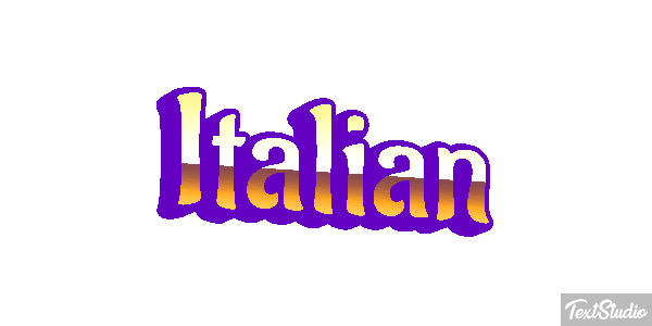 Italian Text effect