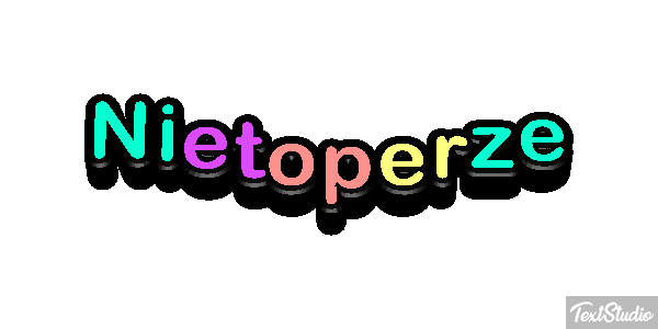 Nietoperze Efekt tekstowy