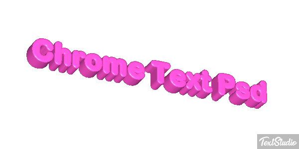 Chrome Text Psd Efekt tekstowy