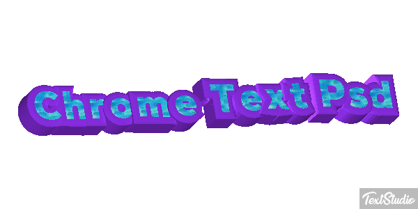 Chrome Text Psd Efekt tekstowy