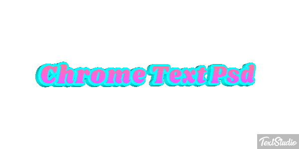 Chrome Text Psd Efekt tekstowy