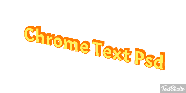 Chrome Text Psd Efekt tekstowy