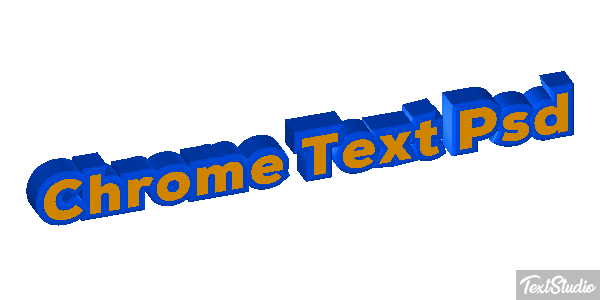 Chrome Text Psd Efekt tekstowy