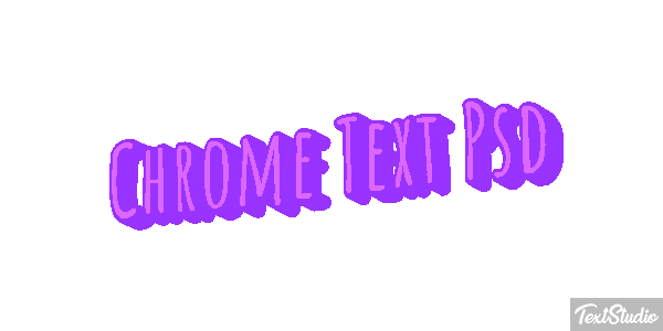 Chrome Text Psd Efekt tekstowy
