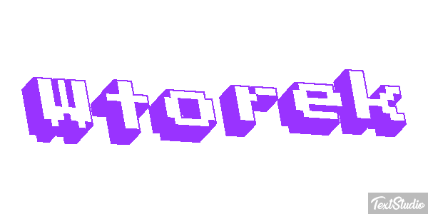 Wtorek Efekt tekstowy