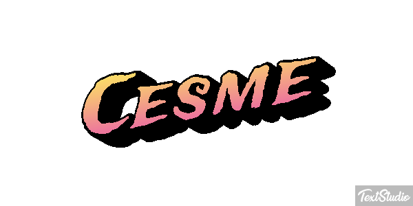 Çeşme Text effect