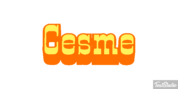 Çeşme Text effect