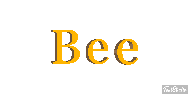 Bee Text effect