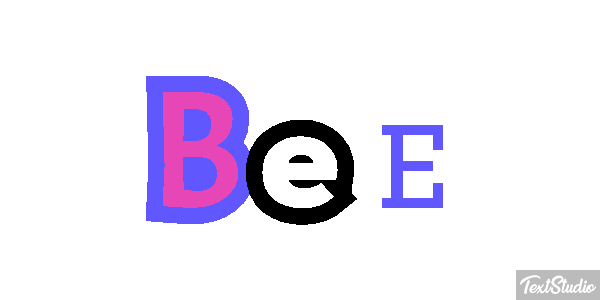 Bee Text effect