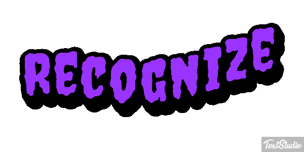 Recognize Tekst effect