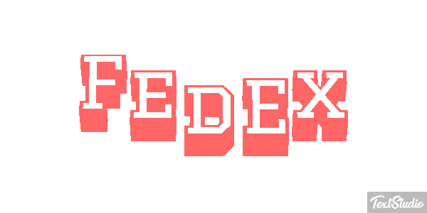 FedEx Tekst effect