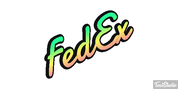 FedEx Tekst effect