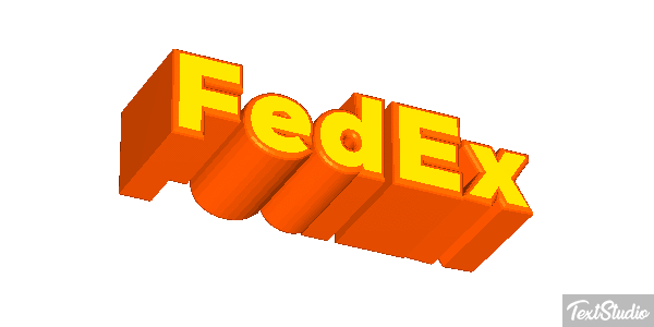 FedEx Tekst effect