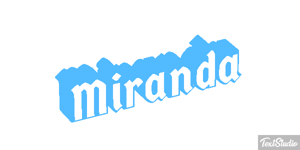Miranda Efecto de texto