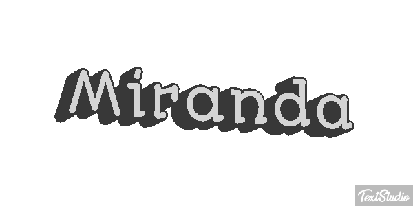 Miranda Efecto de texto