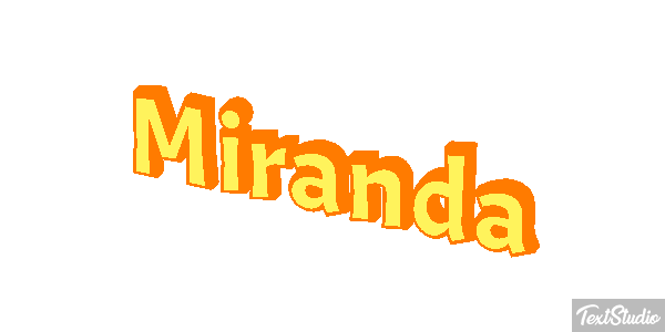 Miranda Efecto de texto