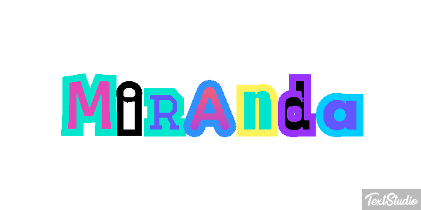 Miranda Efecto de texto