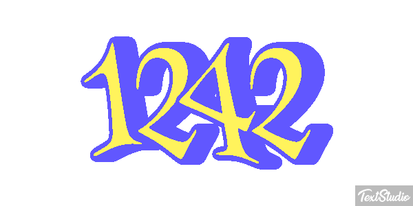 1242 Text effect