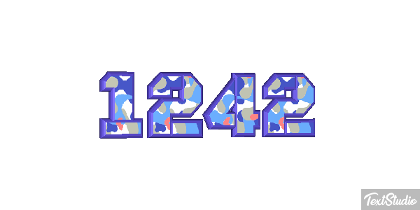 1242 Text effect