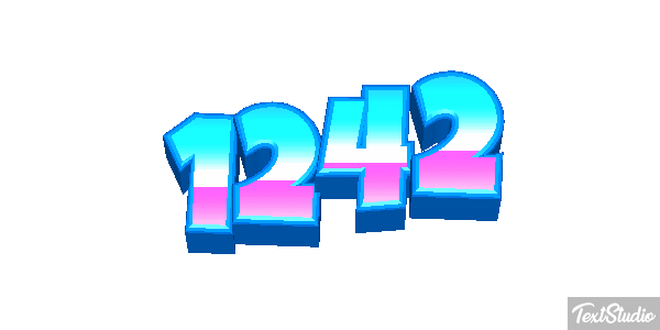 1242 Text effect