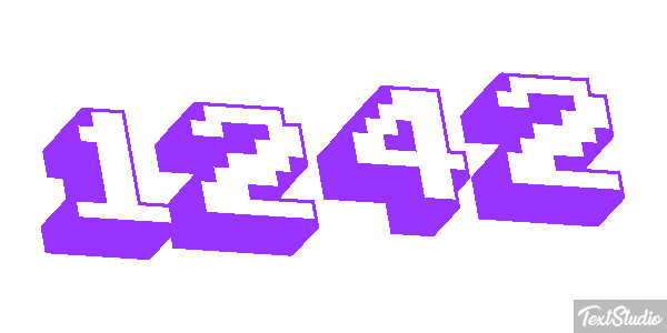 1242 Text effect